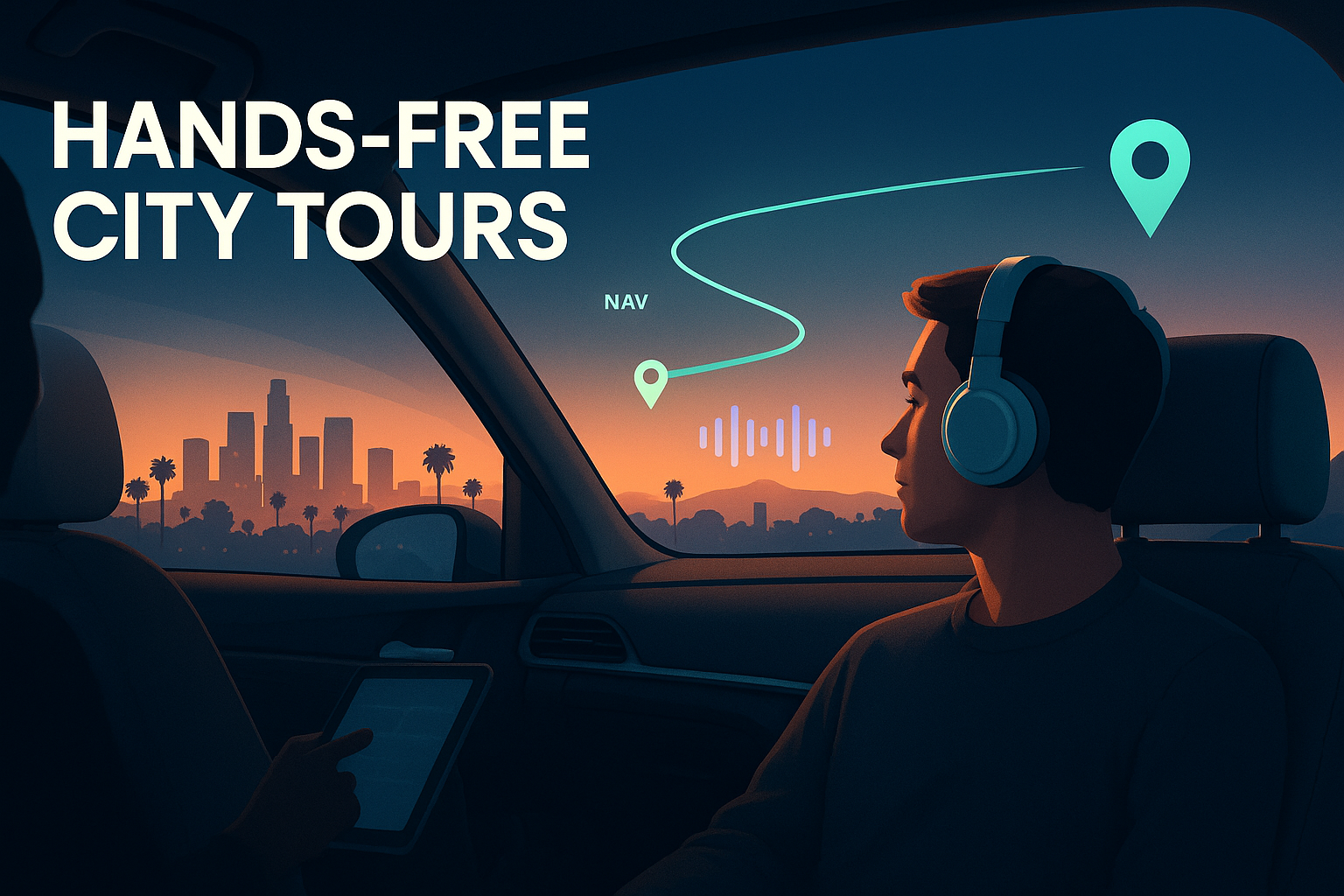 Autonomous Vehicle Tours Los Angeles: How AI Audio Guides Make Self-Driving Sightseeing Feel Personal